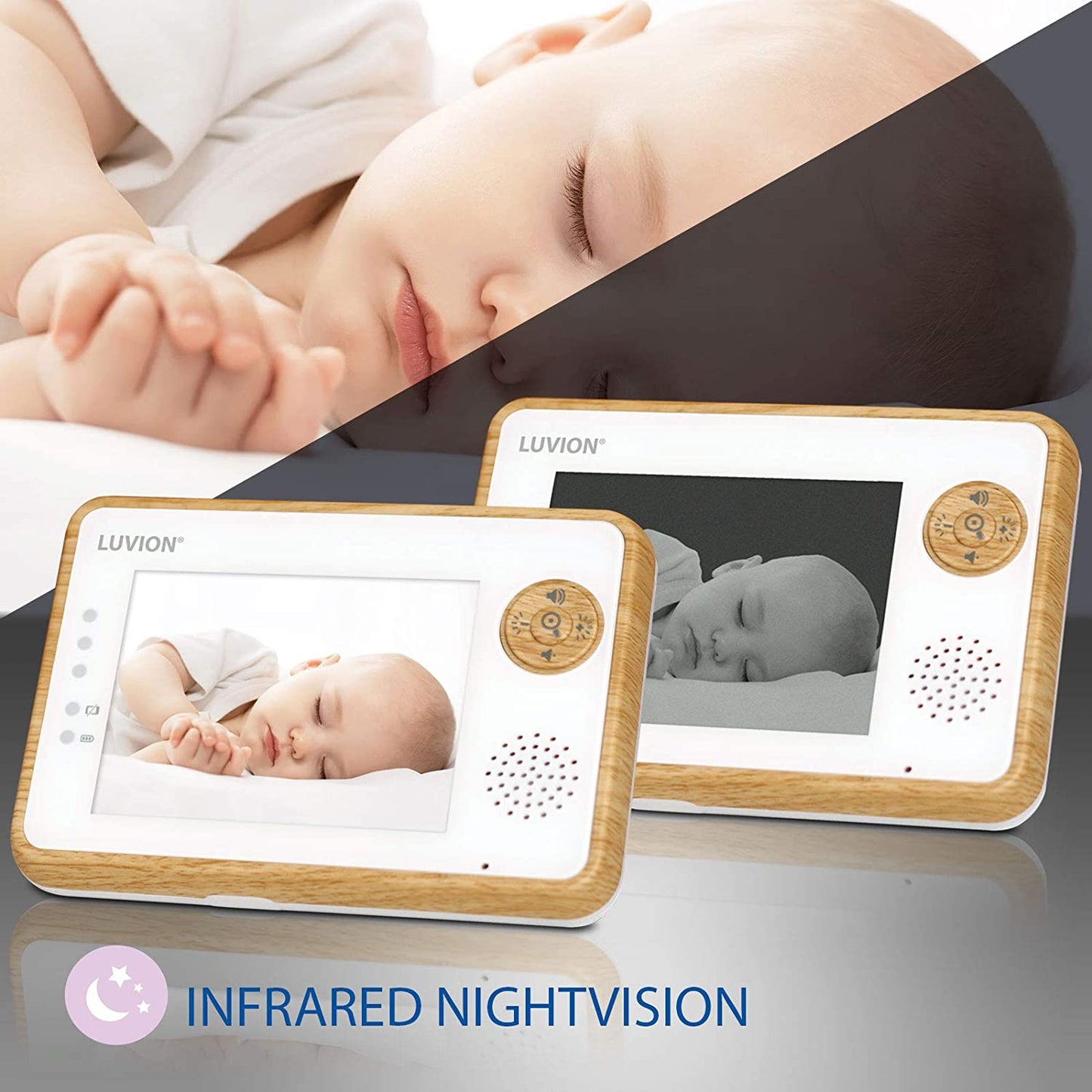 Babycall med kamera - Luvion Essential LIMITED EDITION og 3,5" fargeskjerm