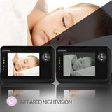 Babycall med kamera - Luvion Essential Black Limited Edition og 3,5" fargeskjerm