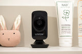 Luvion Icon Deluxe Black Edition <br /> Babycall med kamera, 5" LCD fargeskjerm, 300 m rekkevidde frisikt.