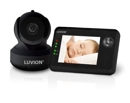 Babycall med kamera - Luvion Essential Black Limited Edition og 3,5" fargeskjerm
