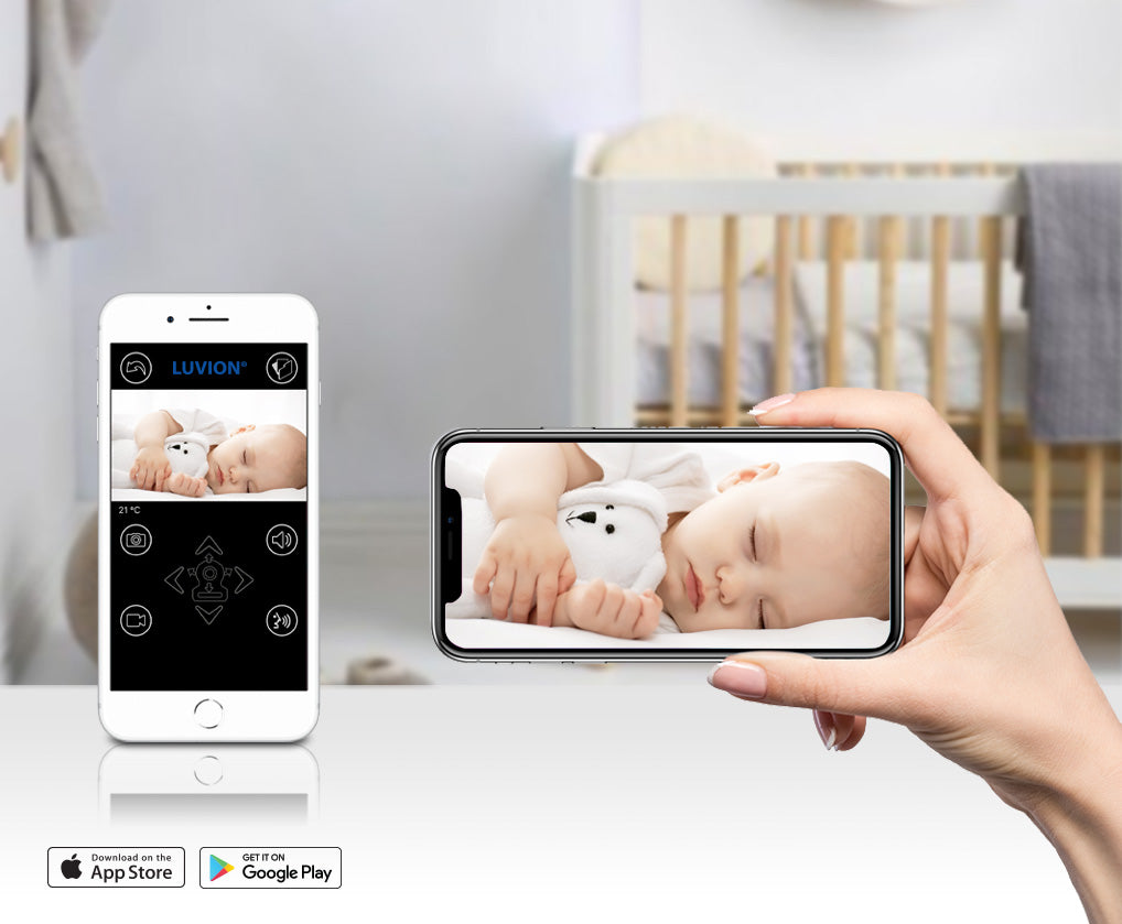 KUN TESTET Babycall med kamera - Luvion Grand Elite 3 Connect PLUS og med 5" fargeskjerm. Mulighet for WIFI og 4G tilkobling